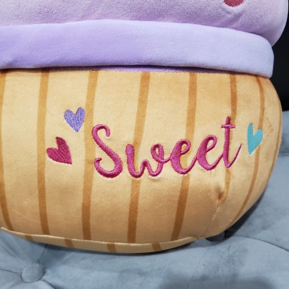 Squishmallows 2022 Kimmie the Cupcake Valentine Squad 12" Plush Toy Purple NWT - Picture 10 of 12